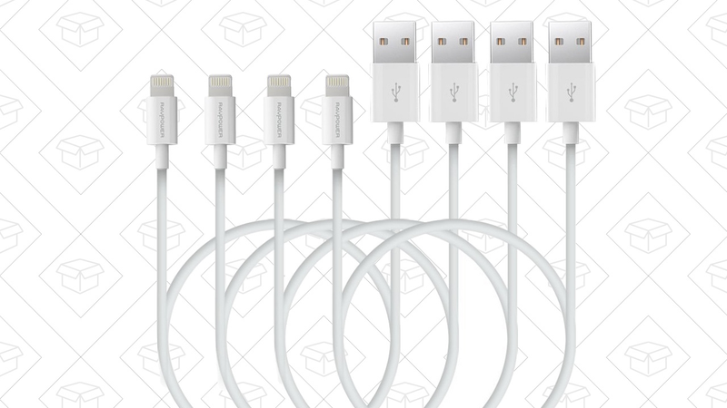 4-Pack Lightning Cables, $16 with code 2DCN7DO4